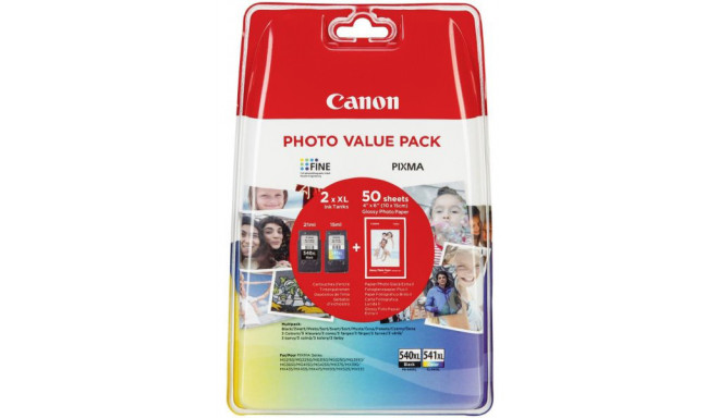 Canon чернила + фотобумага PG540XL/CL541XL Value Pack, черный/цветной