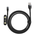Baseus Zinc Magnetic Safe mobile phone cable Black 1 m USB A USB C