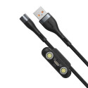 Baseus Zinc Magnetic Safe mobile phone cable Black 1 m USB A USB C