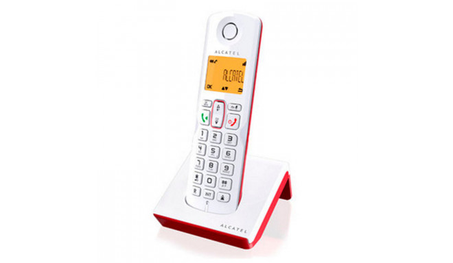 Wireless Phone Alcatel S-250 DECT SMS LED White Red