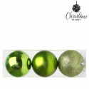 Christmas Baubles 10 cm (3 uds) Plastic Green
