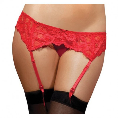 Suspender Seven Til Midnight 9555 Red 12