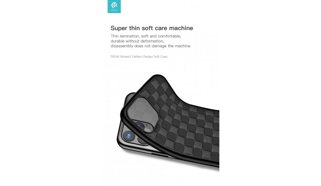 Devia Woven2 Pattern Design Soft Case iPhone 11 Pro red