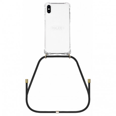 Lookabe Necklace iPhone X/Xs gold black loo003