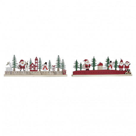 Adventes kalendārs DKD Home Decor Koks (2 pcs) (40 x 3 x 13 cm)