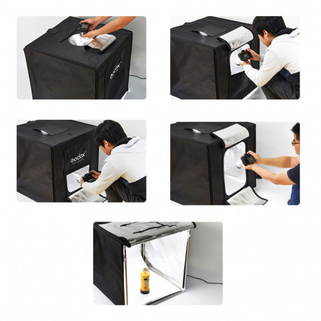 Godox Portable Triple Light LED Ministudio L60x60x60cm