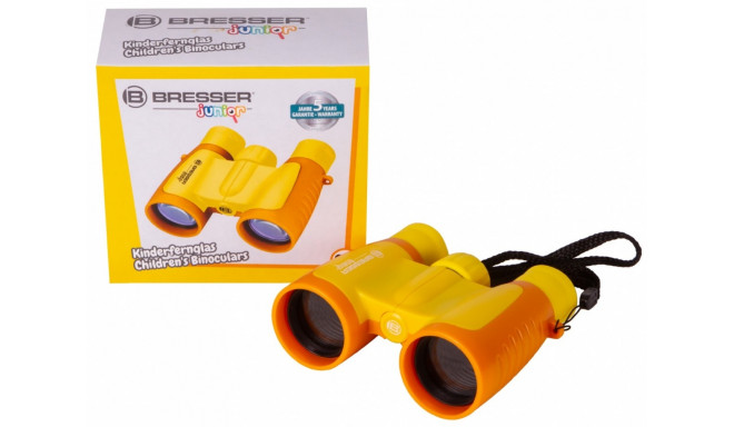 Bresser Junior Childrens Binoculars 30x30 yellow