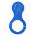 Coin Keyring with Carabiner 142451 (Blue)