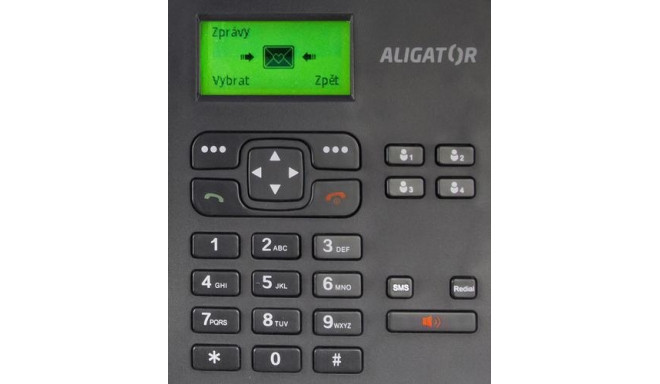 Aligator T100 541 g Black Senior phone