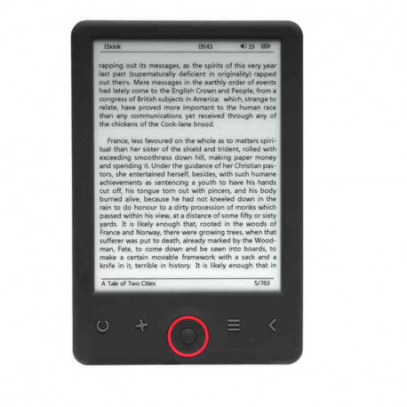 Denver e-reader EBO-625 6" 1500mAh, black