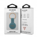 Guess GUATSGEB AirTag case niebieski/blue Silicone
