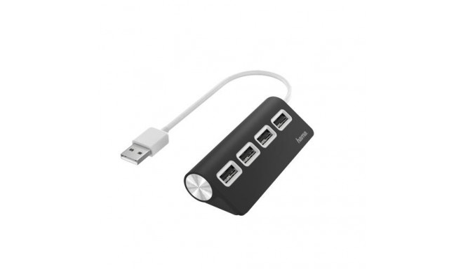 Hama 00200119 interface hub USB 2.0 480 Mbit/s Black