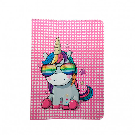 Universal case Rainbow Unicorn for tablet 9-11''(L27 x W20 cm)