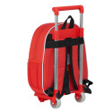 Школьный рюкзак 3D с колесиками 705 The Avengers Красный