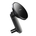 Baseus magnetic car phone holder wireless Qi charger 15 W (MagSafe compatible for iPhone) black (WXJ