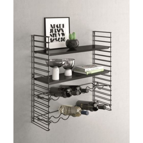 Pudelihoidjaga  ja riiul 2 in 1, Metaltex, 70X21X68