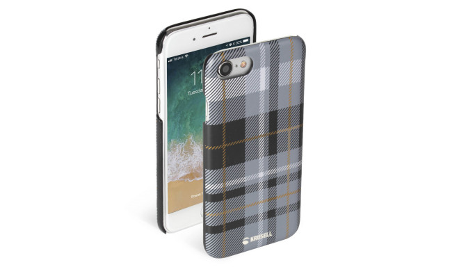 Krusell Limited Cover Apple iPhone 8/7 plaid dark grey