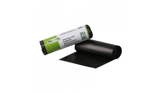 Prügikotid Multipack 30L, 30tk, 10mic, HDPE, 50x60cm, must 30