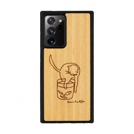 MAN&WOOD case for Galaxy Note 20 Ultra cat with fish