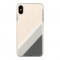 Man&Wood kaitseümbris iPhone XS Max, gray suit black