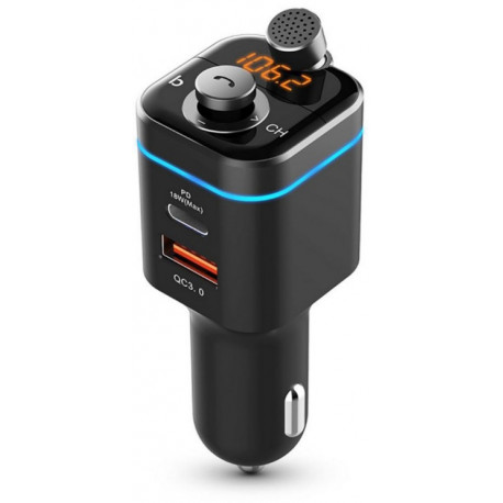 Tech-Protect FM transmitter C72 Pro Car Charger, black