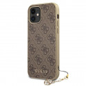 Guess iPhone XR GUHCI61GF4GBR brown hard case 4G Charms Collection