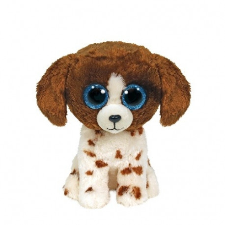 Meteor pehme mänguasi Ty Beanie Boos Dog Muddles 15cm, pruun/valge