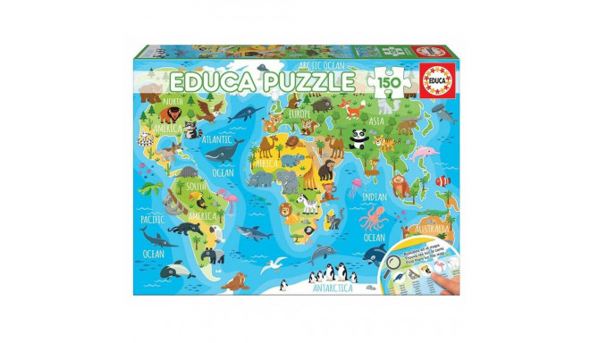Puzzle Educa Animals Map (150 pcs)