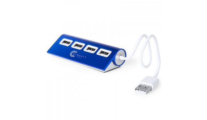 4-Port USB Hub 145201 (Sudrabains)
