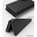 Ringke Folio Signature genuine leather case with flap for Samsung Galaxy Z Fold 3 black 