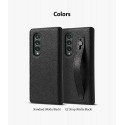 Ringke Folio Signature genuine leather case with flap for Samsung Galaxy Z Fold 3 black 