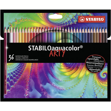 STABILO akvarellpliiats, ARTY, 36 värvi