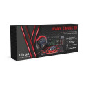 Ultron HAWK Gaming Set keyboard QWERTZ German Black, Red, White