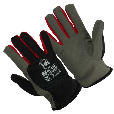 Hard Work töökindad fliisvoodriga mikrotehnilisest nahast 3152AW 8