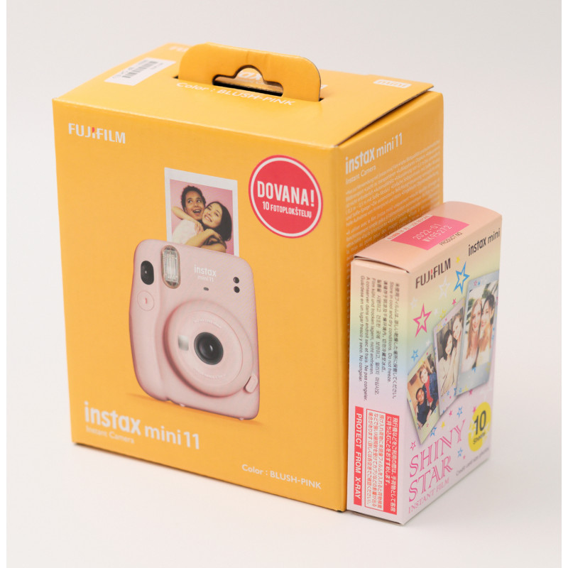 Fujifilm Instax 11 Camera + Instax Glossy, blush pink Instant cameras - Photopoint