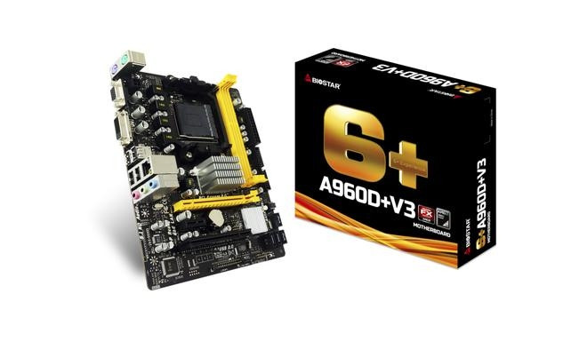 Biostar A960D+V3 motherboard AMD 760G Socket AM3+ micro ATX