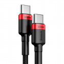 Baseus cable Cafule PD USB-C - USB-C 2,0 m 5A red-black 100W