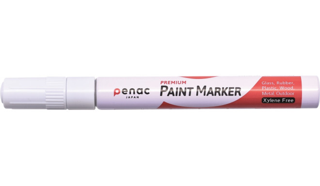 Marker Penac Paint, 2-4mm veekindel, kuumakindel 400C, valge