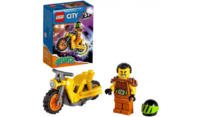 LEGO City игровые кубики Разрушитель-трюковый мотоцикл (60297)