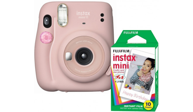 Fujifilm Instax Mini 11, blush pink + пленка