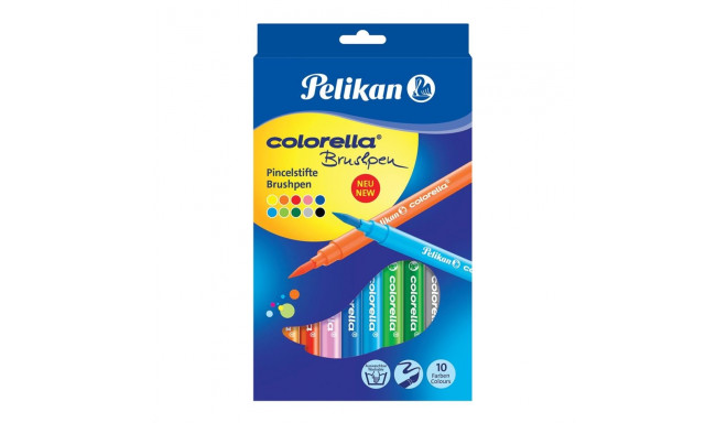 Pelican Фломастеры colorella с кончиком кисти, 10 цветов