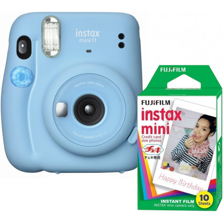 Fujifilm Instax Mini 11, sky blue + пленка