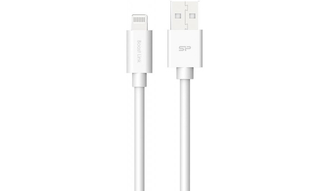 Silicon Power кабель USB - Lightning Boost Link 1 м, белый