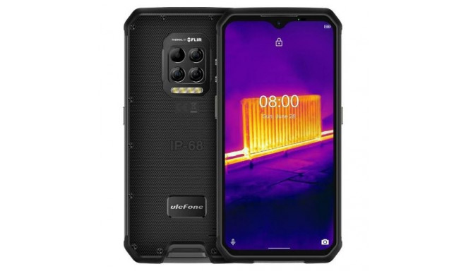 Ulefone smartphone Armor 9 6.3" Dual SIM Android 10.0 4G USB-C 8GB 128GB 6600mAh, black
