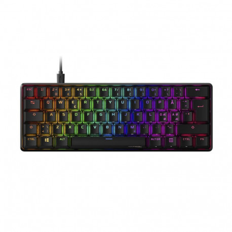 KEYBOARD ALLOY ORIGINS 60/HKBO1S-RB-NO/G HYPERX - Keyboards - Photopoint.lv