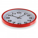 Wall Clock Red Plastic (3,8 x 25 x 25 cm)