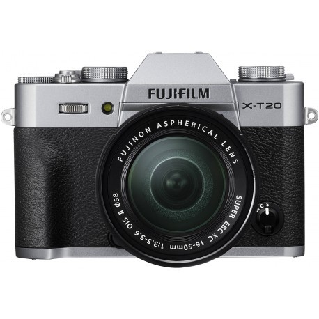 Fujifilm X-T20 + 16-50mm Kit, hõbedane