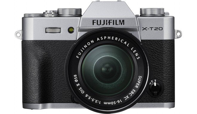 Fujifilm X-T20 + 16-50мм Kit, серебристый