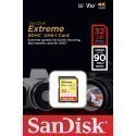 SanDisk mälukaart SDHC 32GB Extreme V30 90MB/s