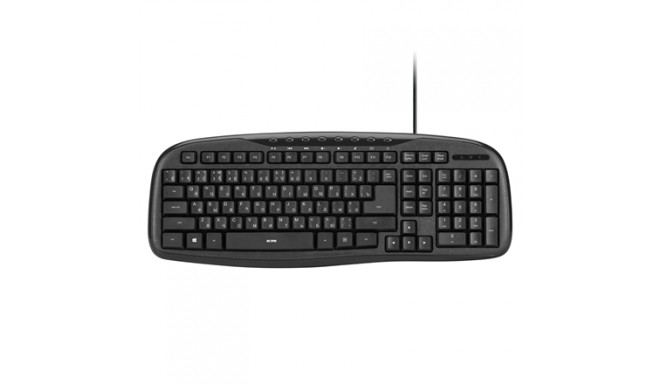 Acme KM10 Wired keyboard, USB, Keyboard layou
